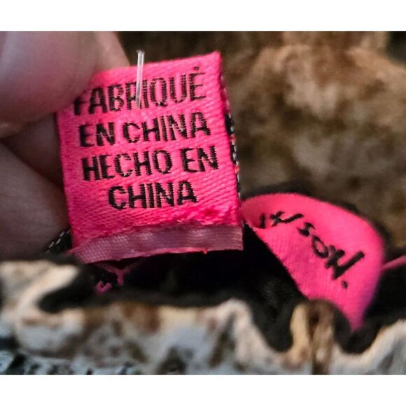 Animal Print Long Sleeve Smocked Midi Ruffle Hem milk maid cottagecore peasant - Picture 8 of 9